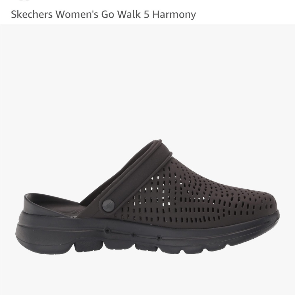 Skechers EUC “ Foamies Go Walk 5” Black Clog SIZE 6 womans never worn nwot
